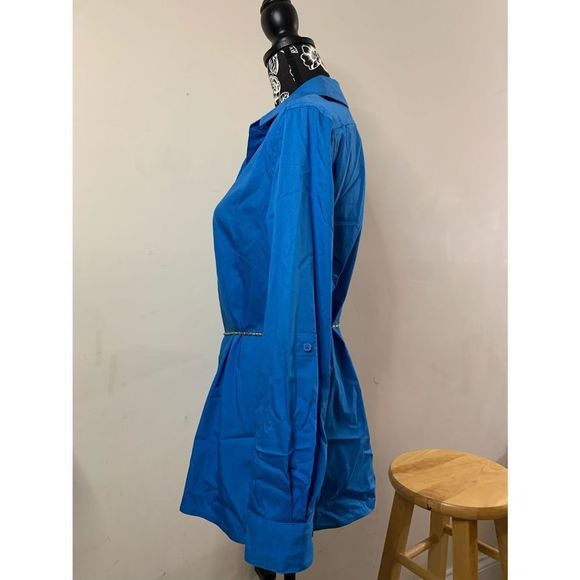 Chico’s Royal Blue Button up Blouse - Picture 7 of 12